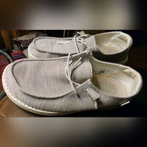 Hey Dude Women’s Casual Slip-On Loafers in Light Taupe